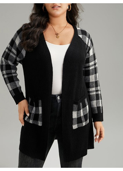 Cardigan with rotator sleeves