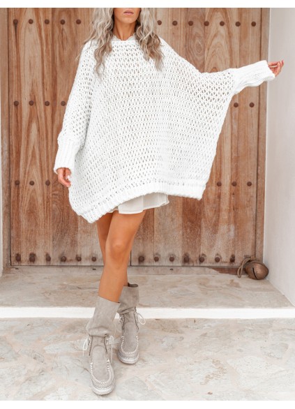 Knit crew neck sweater