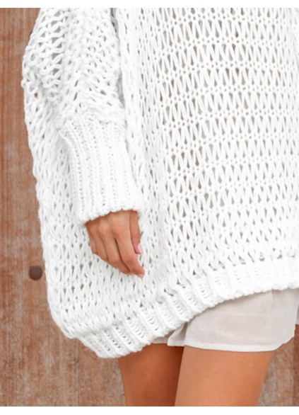 Knit crew neck sweater