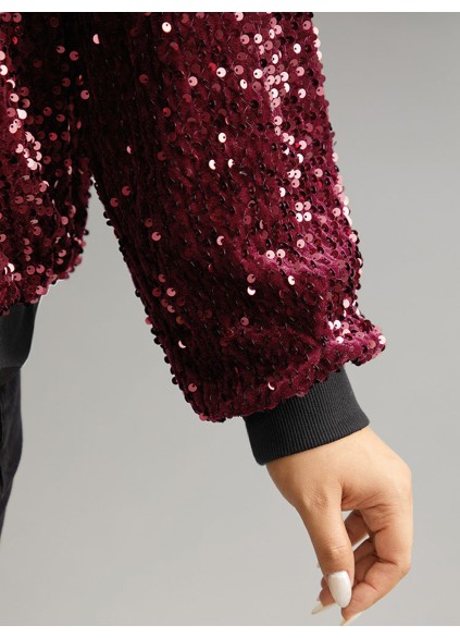 Elegant Burgundy beaded coat