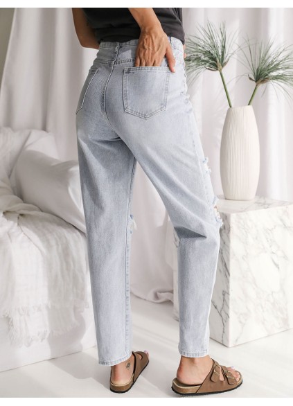 Fashion distressed denim pants