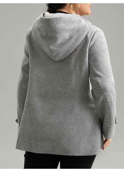 Gray horn button jacket