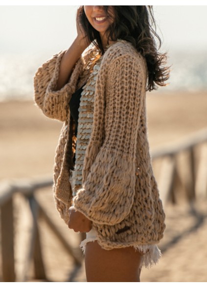 large sequins Knitted cardigan