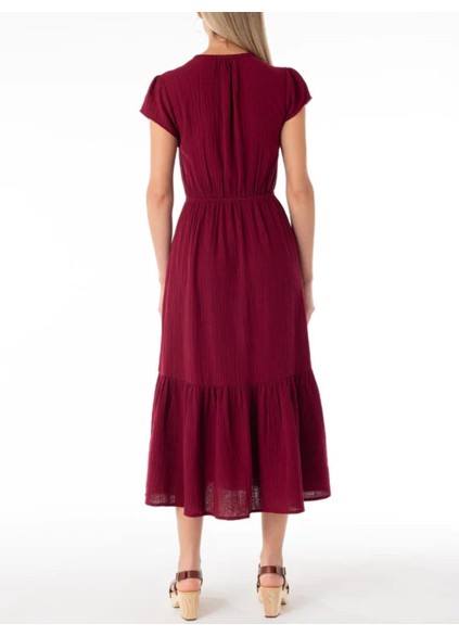 Leisure Commuter V-Neck Dress