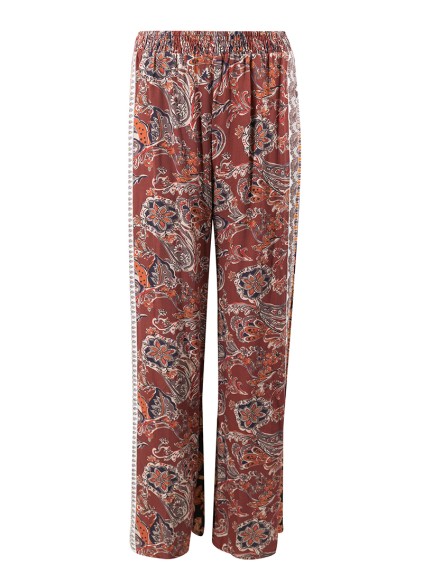 Loose Print Casual Breeze Trousers