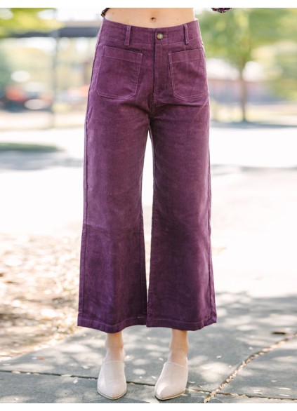 Purple Corduroy Pants