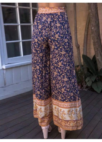 Printed loose fitting casual pants