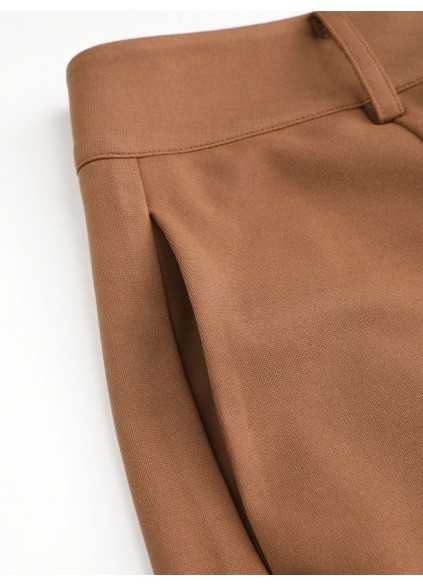 Solid Wide Leg Trousers