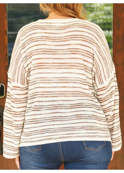 Striped Loose Sweater