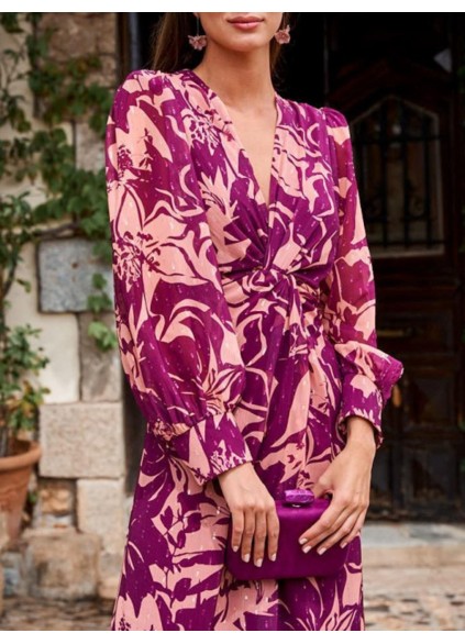 Women Casual Elegant Print Dress