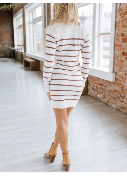 Women Casual Elegant Sweaters Dress