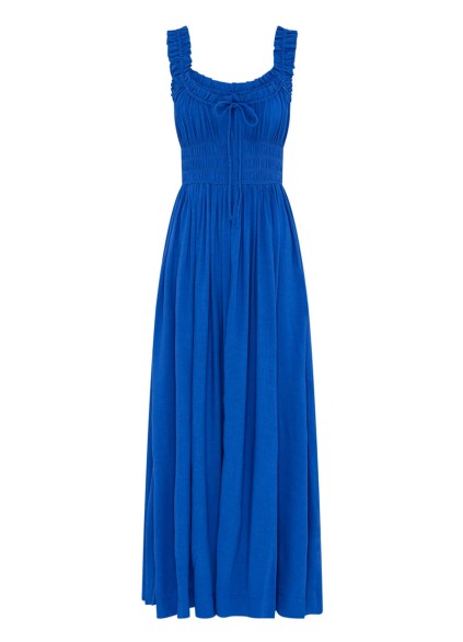 Women's blue holiday dress