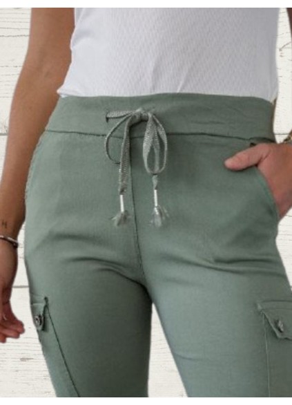 Women's Casual Elastic Rope Trousers