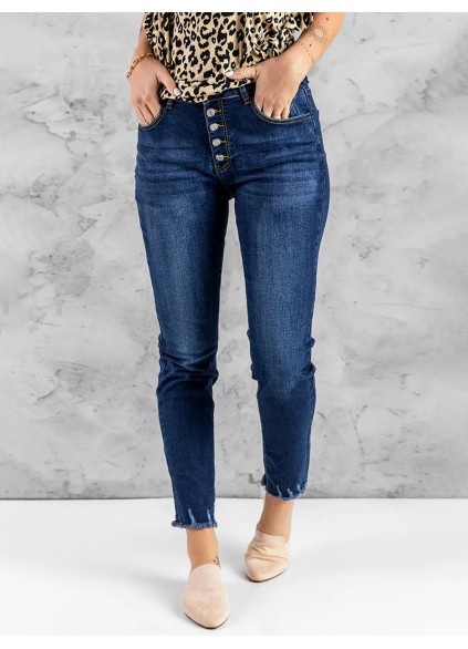 Women's casual solid color skinny jeans