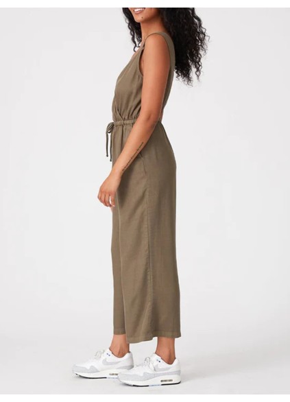 Women's casual V-neck jumpsuit