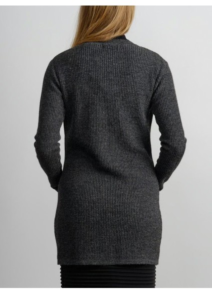 Women's grey elegant knitted sweater