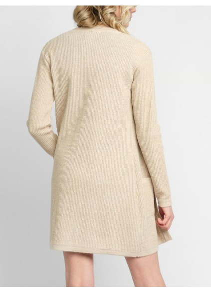 Women's khaki elegant knitted sweater