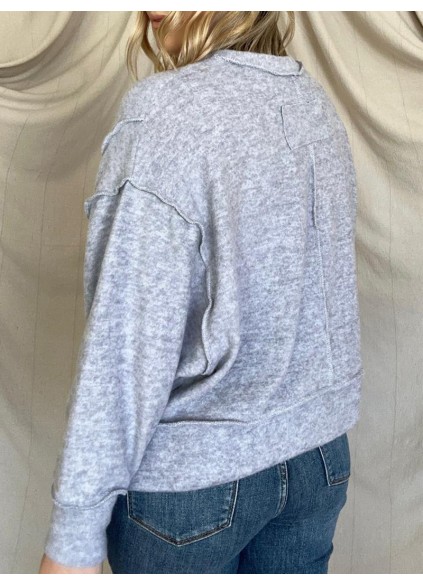 Women's simple solid color sweater