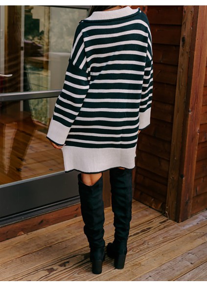 Women's Striped Sweater Dress