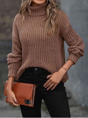 Women's turtleneck autumn and winter long sleeve sweater