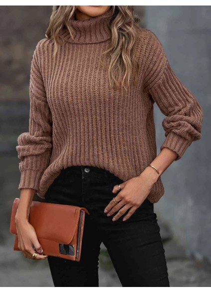 Women's turtleneck autumn and winter long sleeve sweater